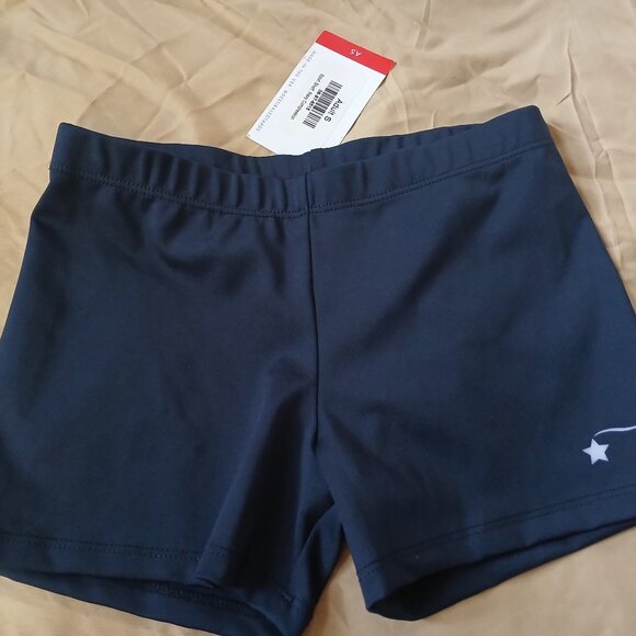 NWT Destira Girls Size Small Compression Sport Short Navy Blue - Picture 1 of 3